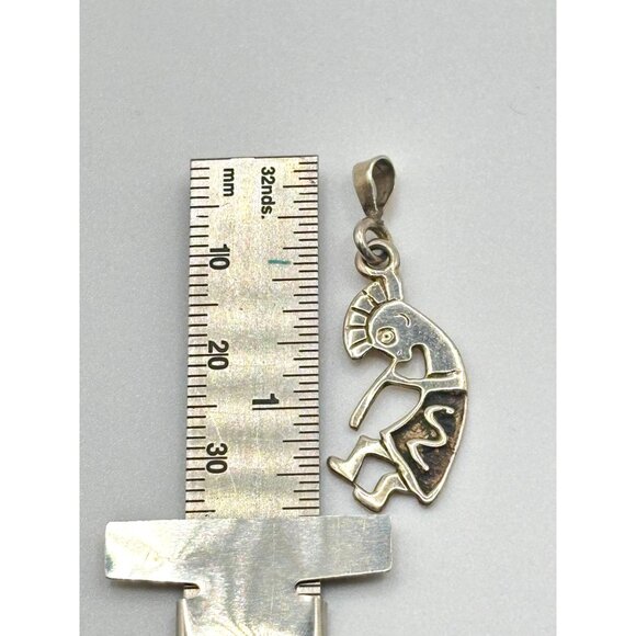 Sterling Silver Kokopelli Pendant Charm 925 - Picture 7 of 7